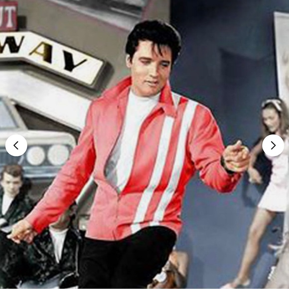 🎉LANSKY BROS Speedway Jacket, Men’s Size Med, Red/White - Picture 10 of 11